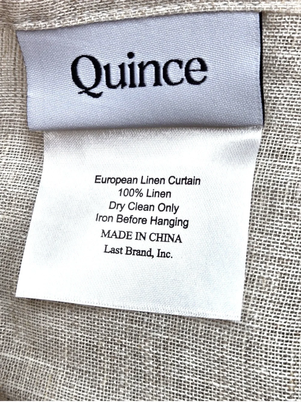 NWOT QUINCE Set Of 4 48x84 European Linen Sheer Curtains Flax 9815
